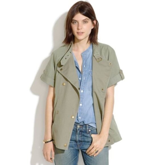 Madewell Sahara Short Sleeve Utility Jacket - Women's Small‎ - Picture 1 of 12